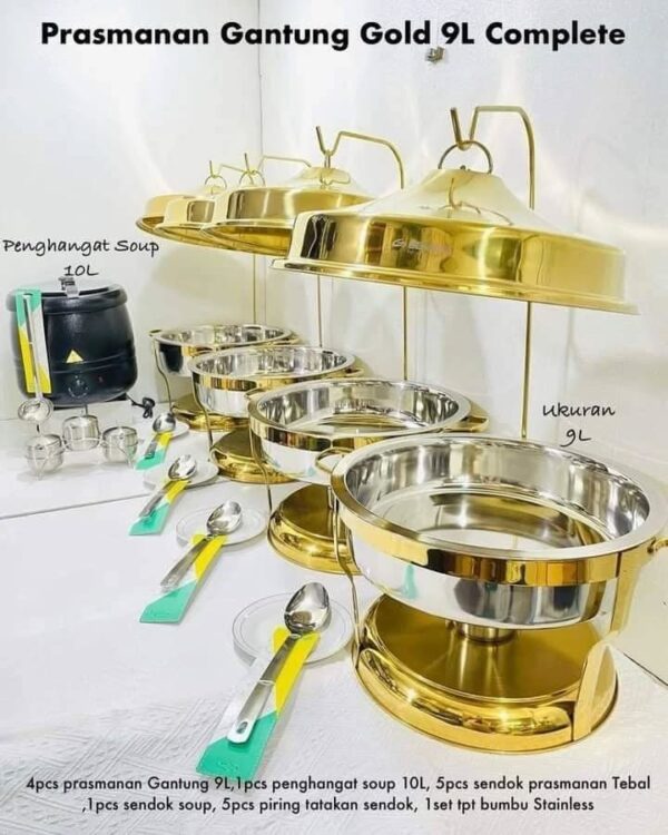 Prasmanan Gantung Gold 9L Complete