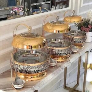 Round Chafing Dish 6L UFO gold